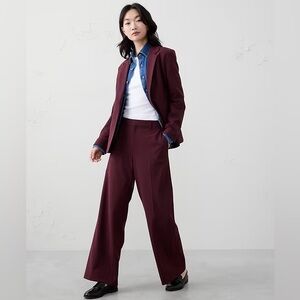 WIDE-LEG HIGH-RISE SCULPTED TROUSER